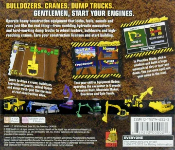 Dirt Jockey - Heavy Equipment Operator (US) box cover back